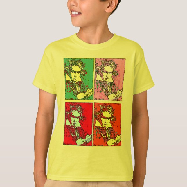 Camiseta Pop-art Beethoven (Anverso)