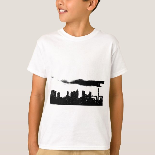 Camiseta Pop Art Black White NYC Nueva York (Anverso)