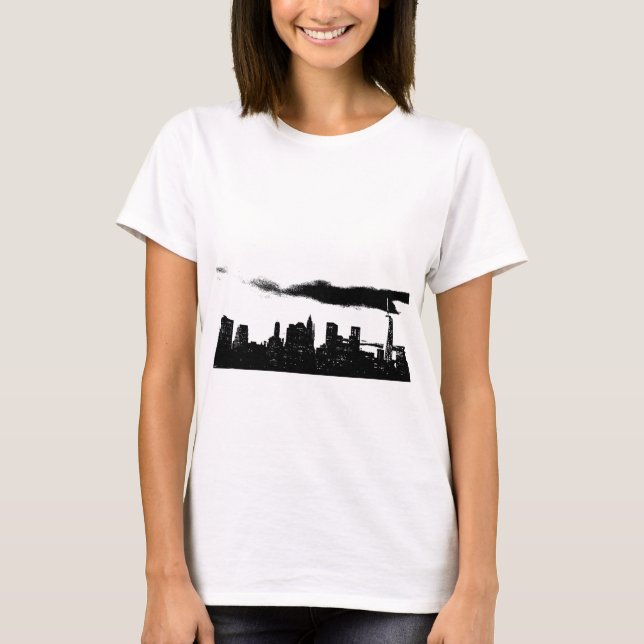 Camiseta Pop Art Black White NYC Nueva York (Anverso)