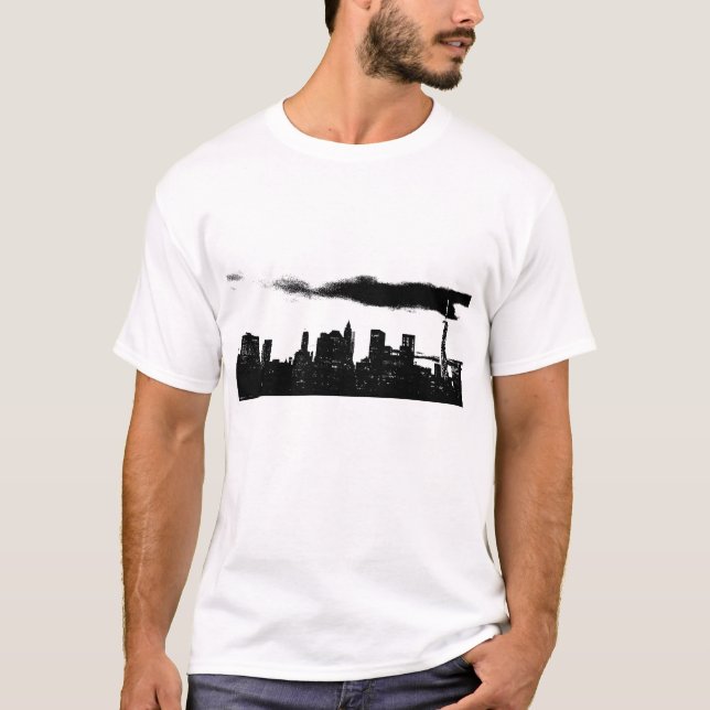 Camiseta Pop Art Black White NYC Nueva York (Anverso)
