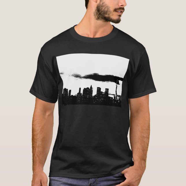 Camiseta Pop Art Black White NYC Nueva York (Anverso)