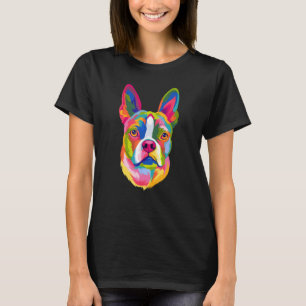 Camiseta Pop Art Boston Terrier Lover Regalo Hombres Mujere