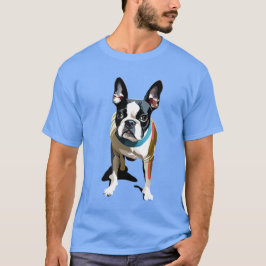 Camiseta Pop Art Boston Terrier T-Shirt