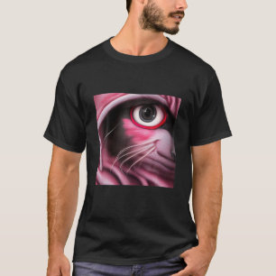 Camiseta Pop Art Cat's Eye Kitten Kitty Fun Design For Men