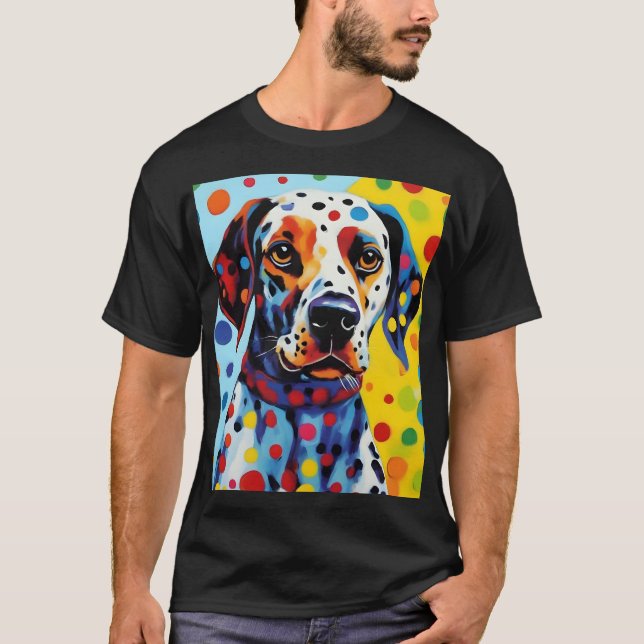 Camiseta Pop Art Dalmatian Dog (Anverso)