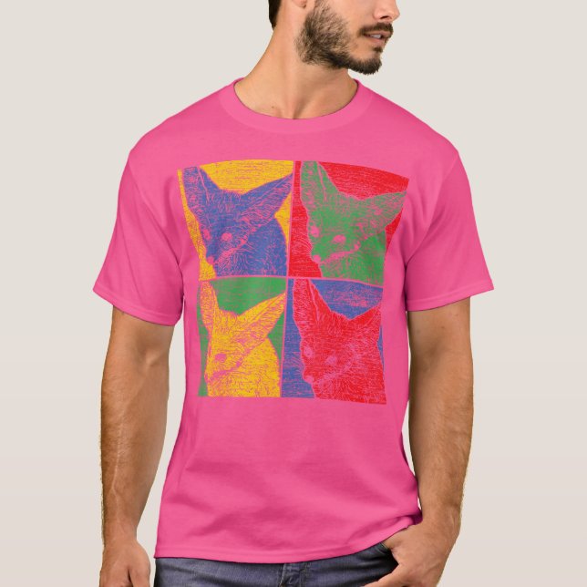 Camiseta Pop Art Desert Fox (Anverso)