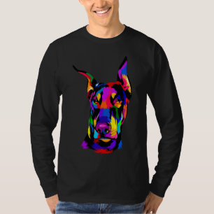 Camiseta Pop Art Doberman Pinscher Animal Mascota Dueño Lov
