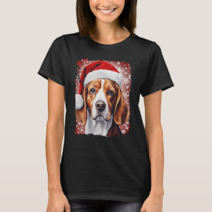 Camiseta Pop Art Dog Beagle Xmas