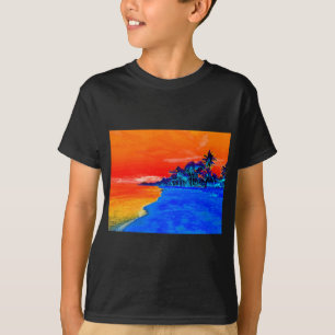 Camiseta Pop Art Exotic Beach Palm Trees