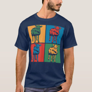 Camiseta Pop Art Farmer Farming Farm Animal Lover Sheep693