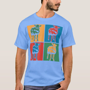Camiseta Pop Art Farmer Farming Farm Animal Lover Sheep 692