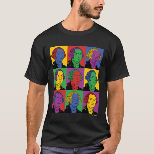 Camiseta Pop Art George Washington (Anverso)