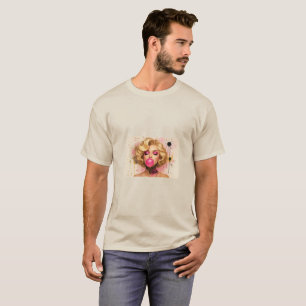 Camiseta Pop Art Glam – Mujer Rubia con Chicle