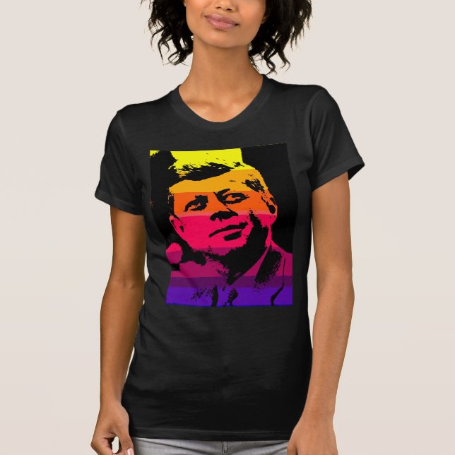 Camiseta Pop Art Jack JFK John F. Kennedy (Anverso)
