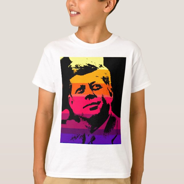Camiseta Pop Art Jack JFK John F. Kennedy (Anverso)