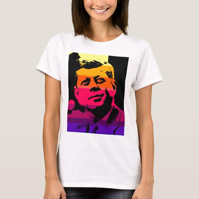 Camiseta Pop Art Jack JFK John F. Kennedy (Anverso)