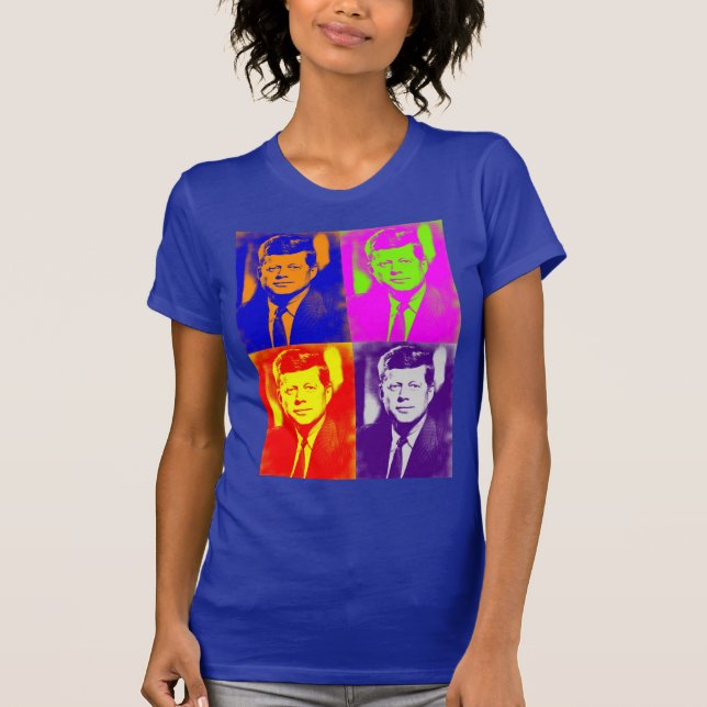 Camiseta Pop Art JFK John F. Kennedy (Anverso)
