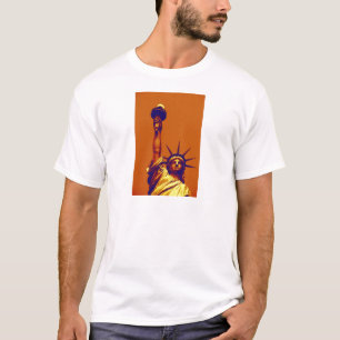 Camiseta Pop Art Lady Liberty