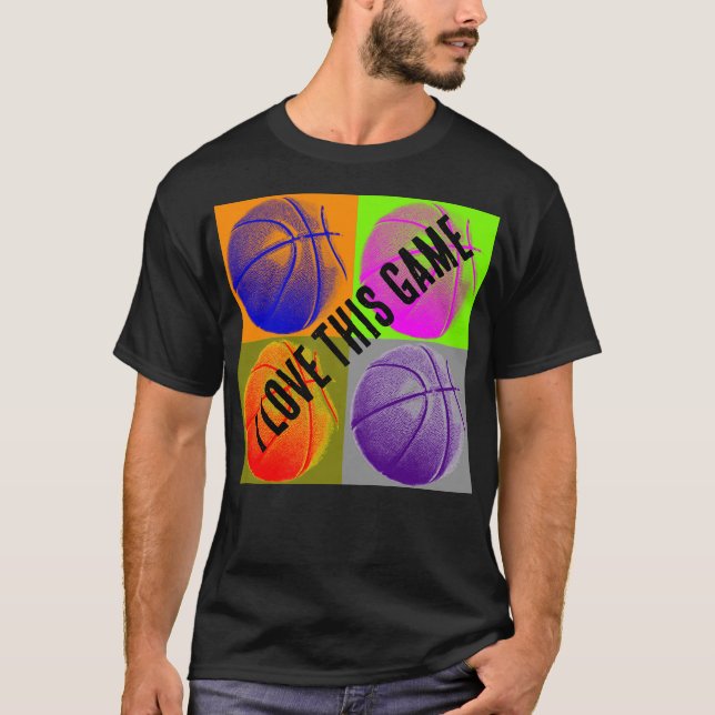 Camiseta Pop Art Love Baloncesto (Anverso)