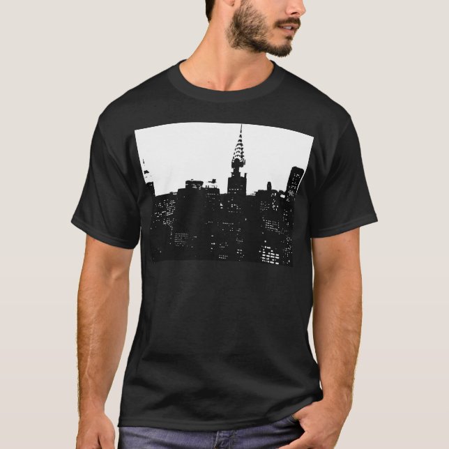 Camiseta Pop Art New York Silhouette (Anverso)