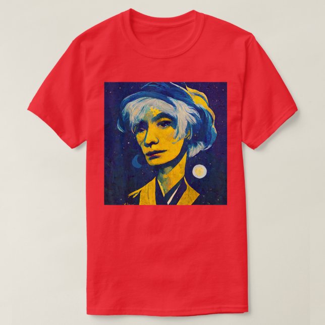 Camiseta Pop Art Starry Night Andy  (Diseño del anverso)