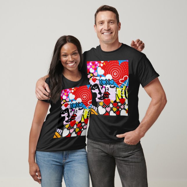Camiseta Pop Art Valentine (Unisexo)