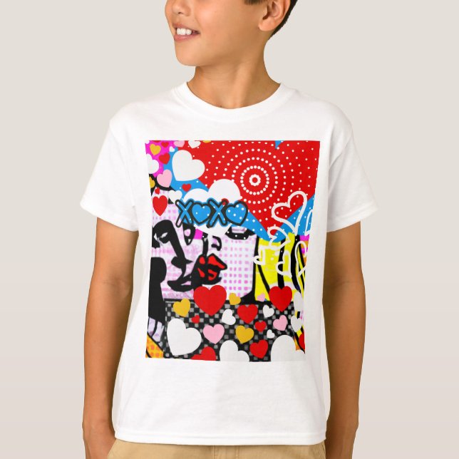 Camiseta Pop Art Valentine (Anverso)