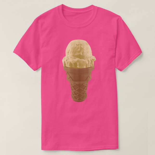 Camiseta Pop Art Vanilla Ice Cream Cone (Diseño del anverso)