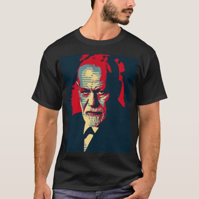 Camiseta Pop Art version of a classic portrait of Freud (Anverso)