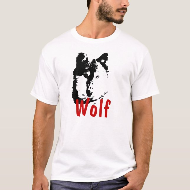 Camiseta Pop Art Wolf (Anverso)