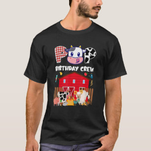 Camiseta Pop Birthday Crew Animals Familia de Barnyard
