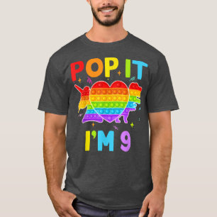 Camiseta Pop Chica de cumpleaños 9 Toys Gráfico de Fidget