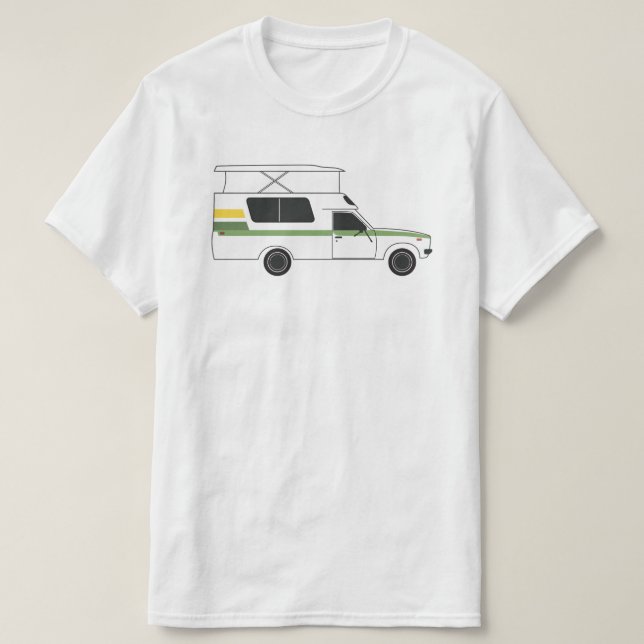 Camiseta pop chinook camper lima retro limón (Diseño del anverso)