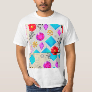 Camiseta Pop con Patrón de Burbujas – Camiseta de