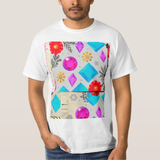 Camiseta Pop con Patrón de Burbujas – Camiseta de