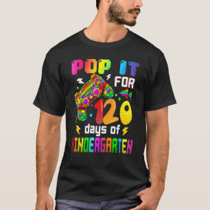 Camiseta Pop De 120 Días De Videojuego De Jardín De Niños