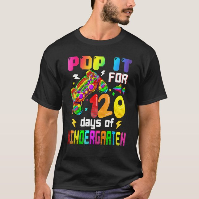 Camiseta Pop De 120 Días De Videojuego De Jardín De Niños (Anverso)