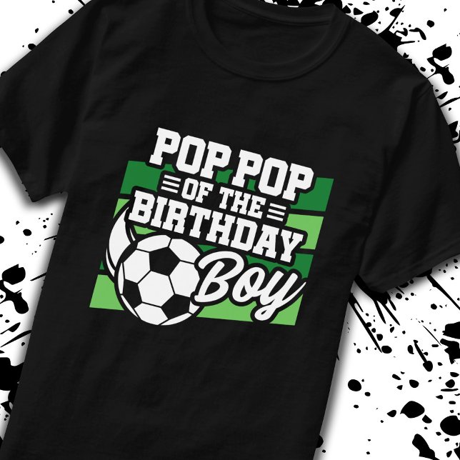 Camiseta Pop de cumpleaños de fútbol - Cumpleaños de los ch (Subido por el creador)