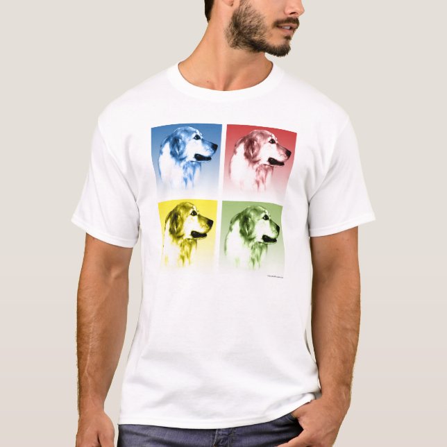 Camiseta Pop de Golden Retriever (Anverso)