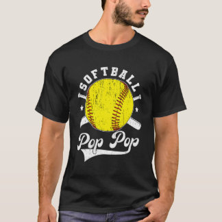 Camiseta Pop de Softbol Pop Pop Abuelo Futbolista Pop