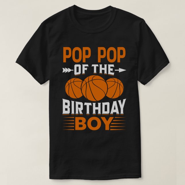 Camiseta POP Del Baloncesto Birthday Boy (Diseño del anverso)