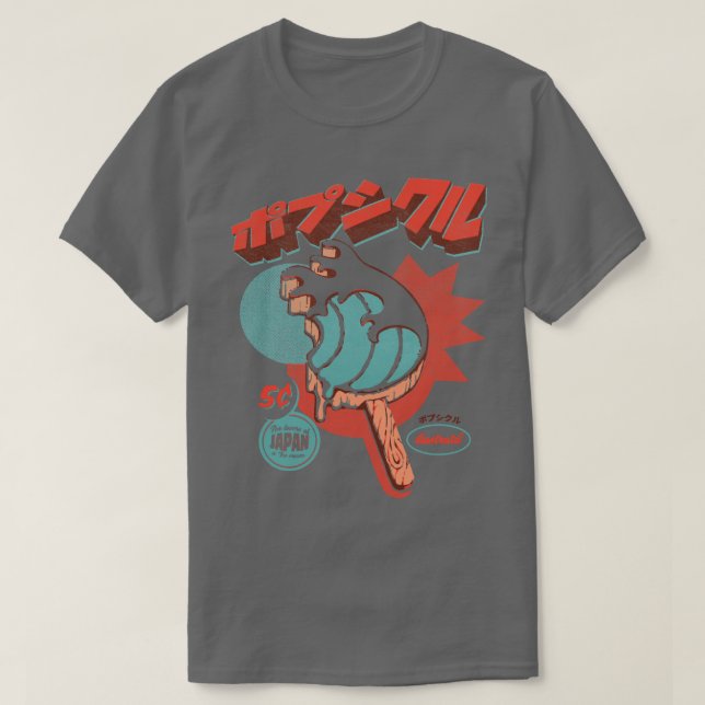 Camiseta Pop del hielo de la ola grande (Diseño del anverso)