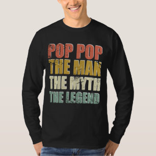 Camiseta Pop El hombre el mito el día del padre de la leyen