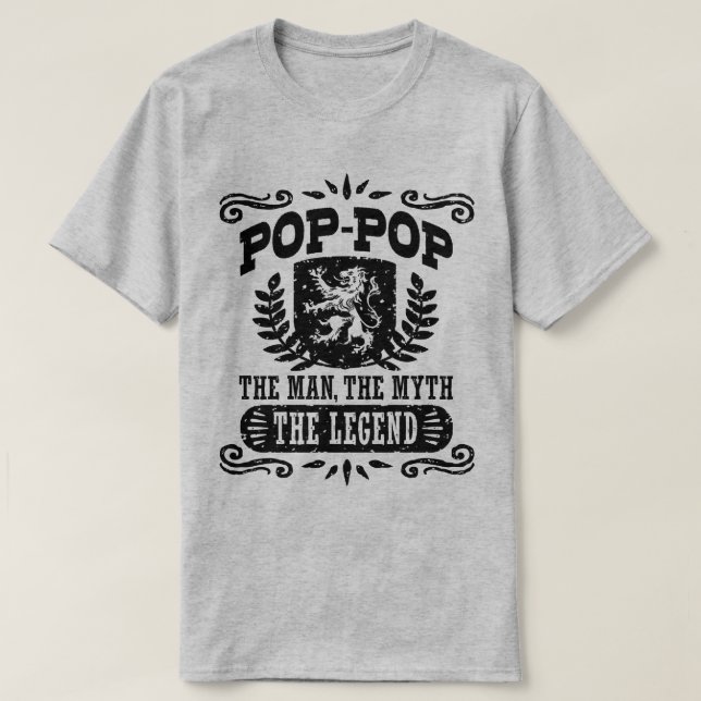 Camiseta Pop El Hombre El Mito La Leyenda (Diseño del anverso)
