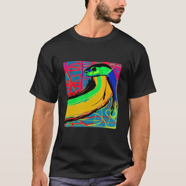 Camiseta Pop Electric Eel Fun Fun Trendy Para Hombres Mujer (Anverso)