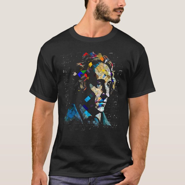 Camiseta Pop Felix Mendelssohn Music Composer Pianist (Anverso)