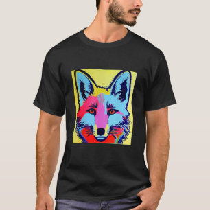 Camiseta Pop Fox Fun Cute Colorido Para Hombres Mujeres Y N