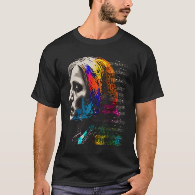 Camiseta Pop Franz Liszt (Anverso)