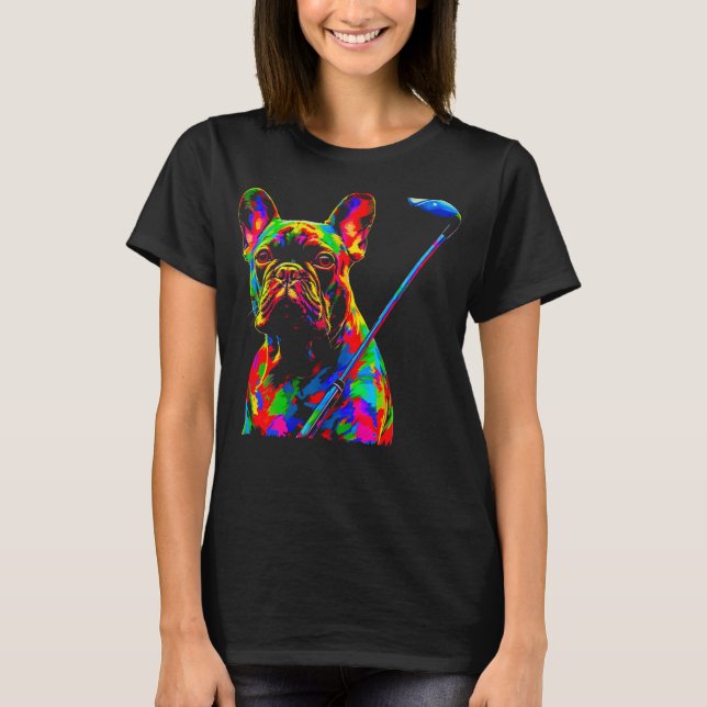 Camiseta Pop French Bull Dog Golf (Anverso)
