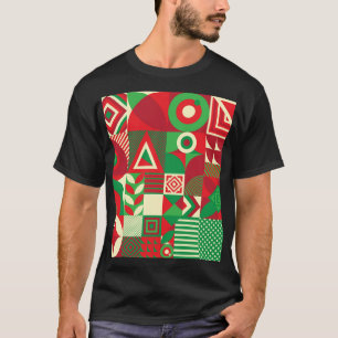 Camiseta Pop Geométrico: Baldosas Abstractas Coloridas.